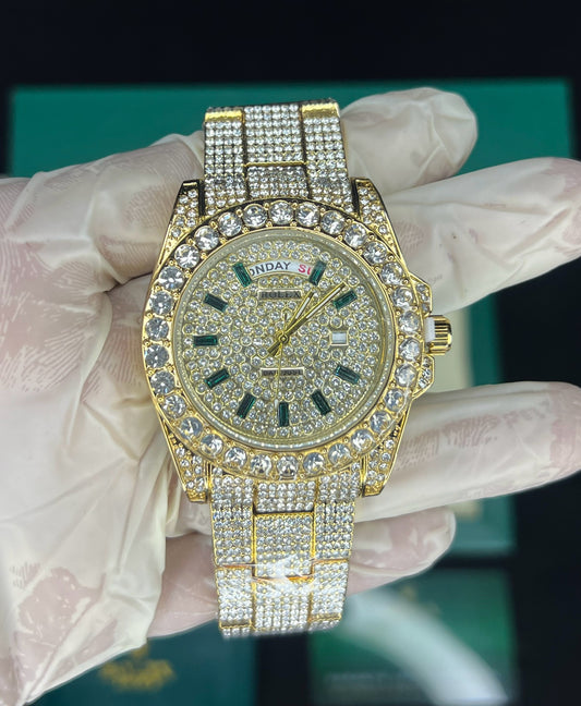 Rolex Gold Diamond Watch